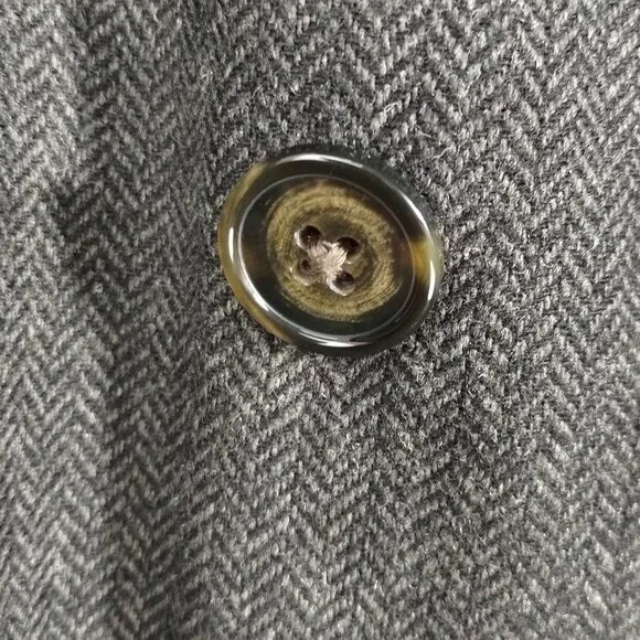 Lauren Ralph Lauren Lined Herringbone pattern Wool Blend Coat Size 46R